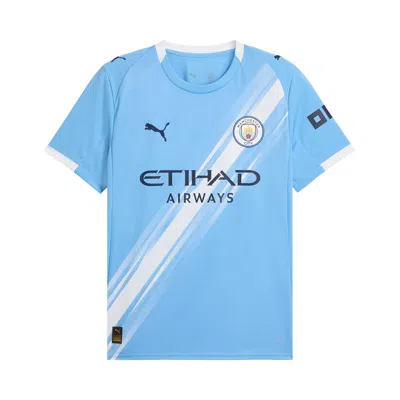 Pre-owned Puma Manchester City 25/26 Home Replica 'team Light Blue/white Measure' | Men's Size L