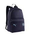 Puma Manchester City Ftblessentials Backpack In Navy