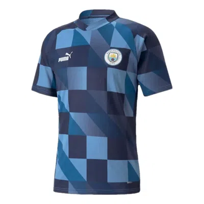 Puma Manchester City F.c. Pre-match Jersey 'navy Blue White'