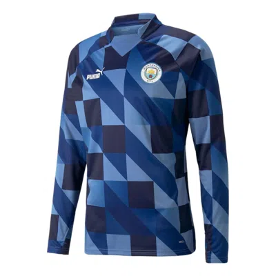 Puma Manchester City F.c. Pre-match Long Sleeves Jersey 'blue Navy'