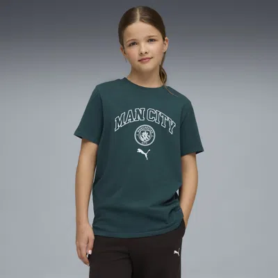 Puma Manchester City Ftblculture Big Kids' Soccer T-shirt In Green