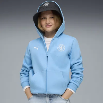 Puma Manchester City Ftblessentials Hooded Jacket Big Kids