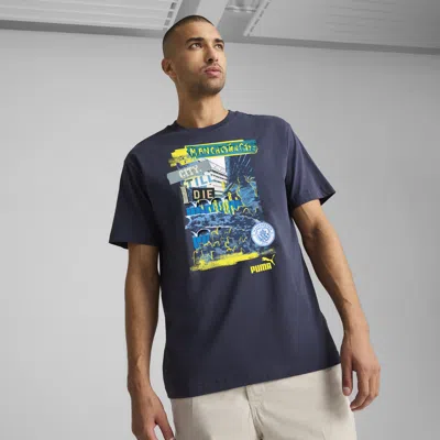 Puma Manchester City Ftblnrgy+ Men's T-shirt In Blue