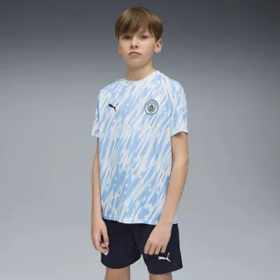 Puma Manchester City Pre-match Jersey Big Kids In Blue