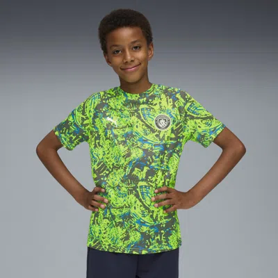 Puma Manchester City Pre-match Jersey Big Kids In Green