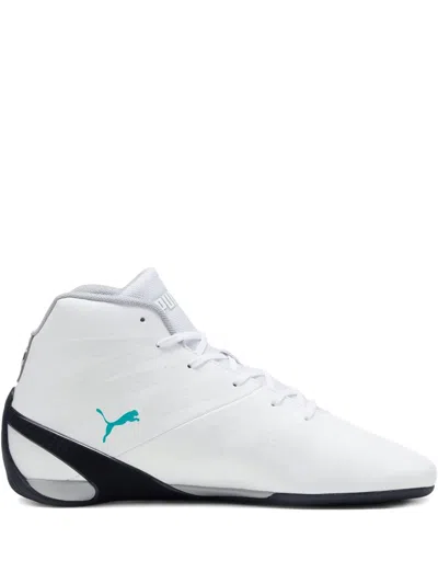 Puma Mapf1 Carbon Cat Mid "white Sheen Green" Sneakers