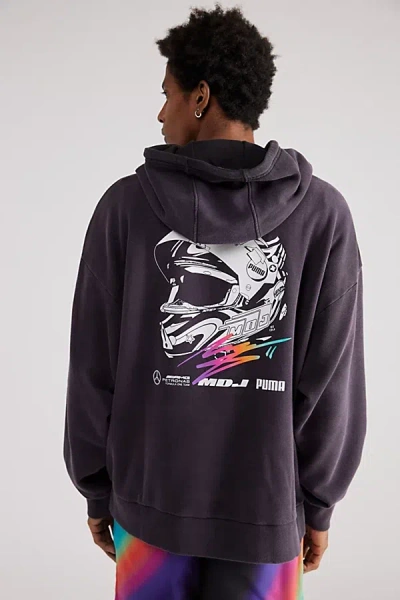 Puma Mapf1 X Mdj Graphic Hoodie Sweatshirt In Black, Men's At Urban Outfitters