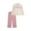 Puma Matching Sets Toddlers' Fleece Jacket And Wide Leg Pants In Multi