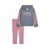 Puma Matching Sets Toddlers' Fleece Sweatshirt And Leggings In Multi