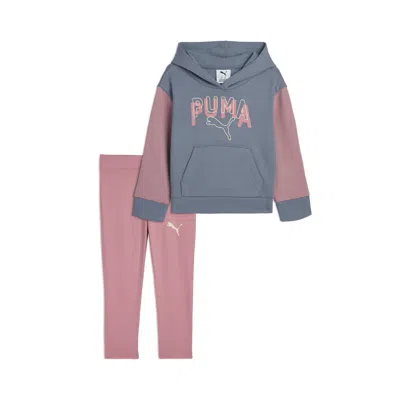 Puma Babies' Matching Sets Toddlers' Fleece Sweatshirt And Leggings In Multi