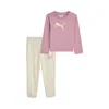Puma Matching Sets Toddlers' Long Sleeve T-shirt And Joggers Pant In Multi