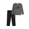 Puma Matching Sets Toddlers' Long Sleeve T-shirt And Pants In Multi