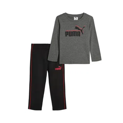 Puma Babies' Matching Sets Toddlers' Long Sleeve T-shirt And Pants In Multi