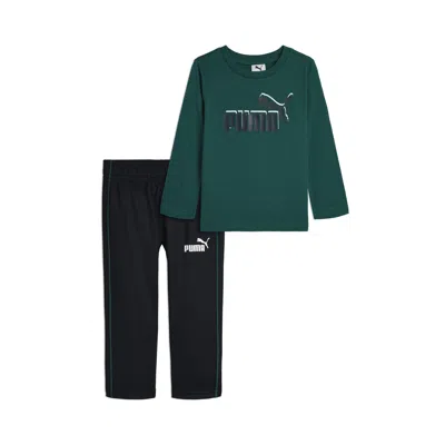 Puma Babies' Matching Sets Toddlers' Long Sleeve T-shirt And Pants In Multi