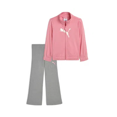 Puma Babies' Matching Sets Toddlers' Track Jacket And Flare Leggings In Multi