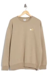 Puma Maximal Metallic Logo Relaxed Fit Sweatshirt In Brown