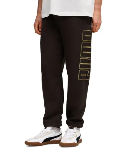 Puma Maximal Metallic Sweatpants Fl In Brown