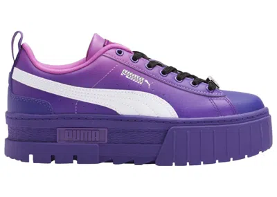 Pre-owned Puma Mayze Bratz Sneakers In Prism Violet/spring Crocus