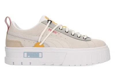 Pre-owned Puma Mayze Bright Heights (women's) Sneakers In Grey Violet/white