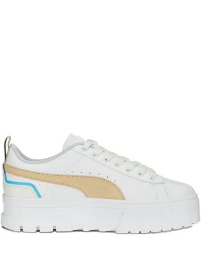 Puma Mayze Brighter Days Platform Sneakers In White