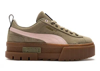 Pre-owned Puma Mayze Gum (women's) Sneakers In Covert In Green/covert Green