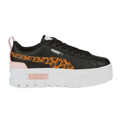 Pre-owned Puma Mayze Jr 'wild - Desert Tan Leopard' | Black | Kid's Size 7