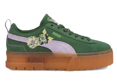 Pre-owned Puma Mayze Liberty Of London (women's) Sneakers In Greener Pastures/pastel Lilac