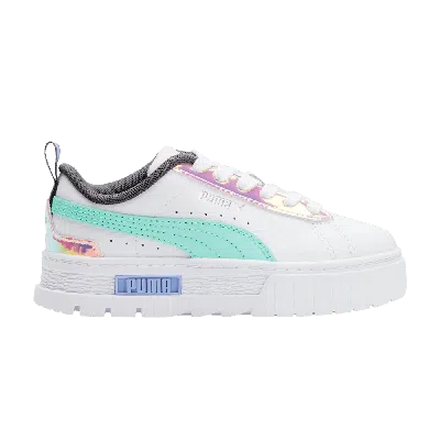 Pre-owned Puma Mayze Little Kid 'glowing Up' In White