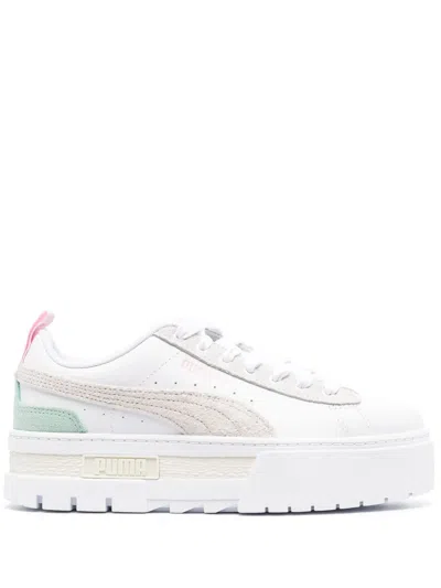 Puma Mayze Mix Leather Sneakers In Multi
