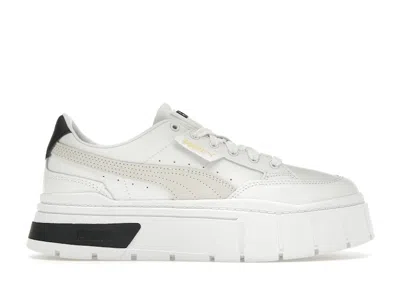 Pre-owned Puma Mayze Stack (women's) Sneakers In  White/vaporous Gray