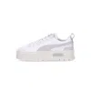 Puma Mayze Thrifted Wns Woman Sneakers White Size 10 Textile Fibers In White