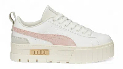 Pre-owned Puma Mayze Thrifted (women's) Sneakers In Warm White