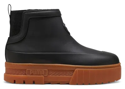 Pre-owned Puma Mayze Wellis Black (women's) Sneakers In  Black