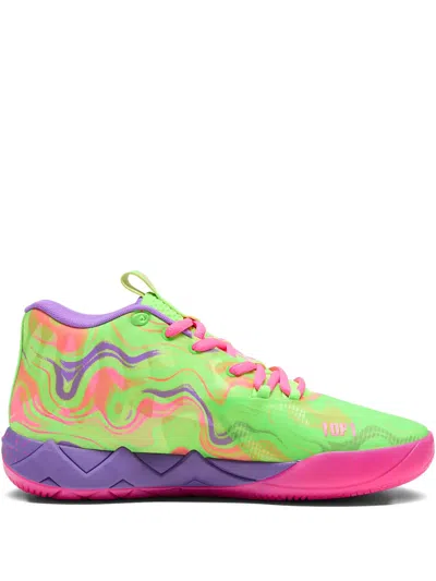 Puma Mb.01 Inverse Toxic "purple Glimmer/knockout Pink-green" Sneakers