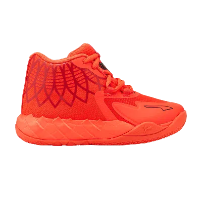 Pre-owned Puma Mb.01 Little Kid 'not From Here' In Red