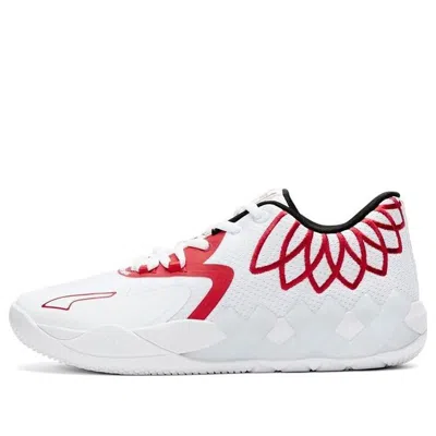 PUMA PUMA MB.01 LOW LAMELO BALL 'TEAM COLORS - WHITE HIGH RISK RED'