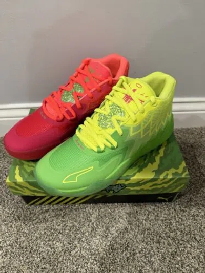 Pre-owned Puma Mb.01 X Rick And Morty Green/red 2022 Size 10