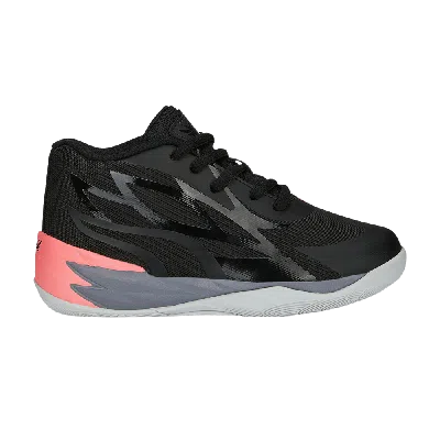 Pre-owned Puma Mb.02 Little Kid 'flare' In Black