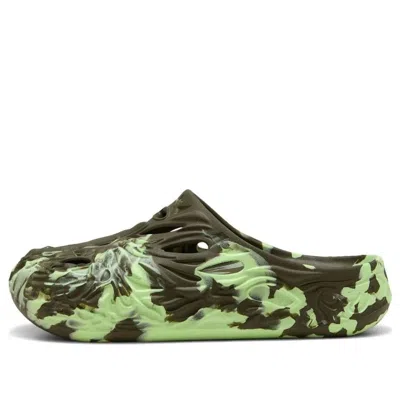 Puma Mb.04 Slides 'dark Olive Fizzy Light' In Multi