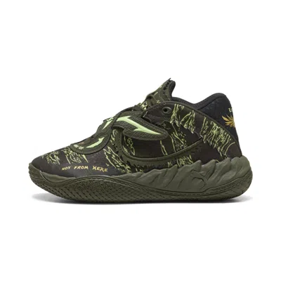 Puma Mb.05 Camo Big Kids' Basketball Shoes In Green