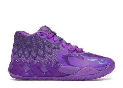 Pre-owned Puma Mb1 Queen City Sneakers In Purple Glimmer/blue Atoll