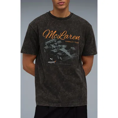 Puma Mclaren 2 Cotton Graphic T-shirt In Black