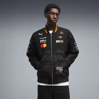 Puma Mclaren Racing 1000th Grand Prix Men's Replica Bomber Jacket In Black