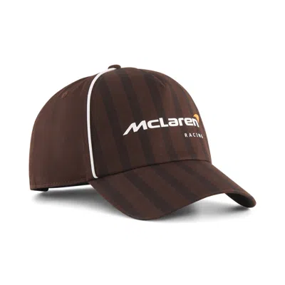 Puma Mclaren Racing Adjustable Hat In Brown