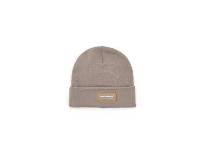 Puma Mclaren Racing Beanie Beanies Mouse Gray, Acrylic In Brown