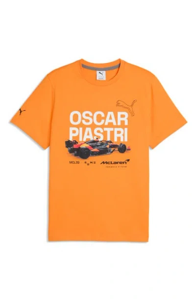 Puma Mclaren Racing Driver Graphic T-shirt In Orange