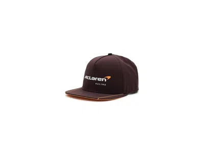Puma Mclaren Racing Flat Brim Cap Baseball Caps Chocolate Fondue, Polyester In Brown