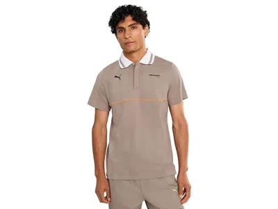 Puma Mclaren Racing Jacquard Polo Men's Clothing Mouse Gray: Xl In Brown
