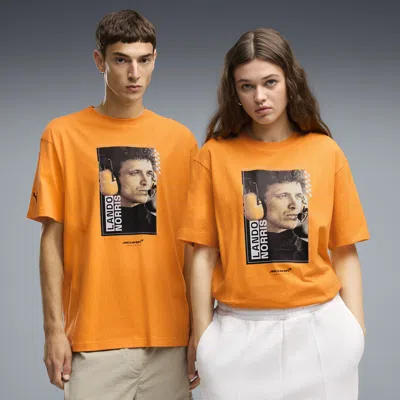 Puma Mclaren Racing Lando Norris Driver T-shirt In Orange