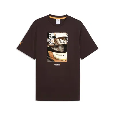 Puma Mclaren Racing Oscar Piastri Driver T-shirt In Burgundy